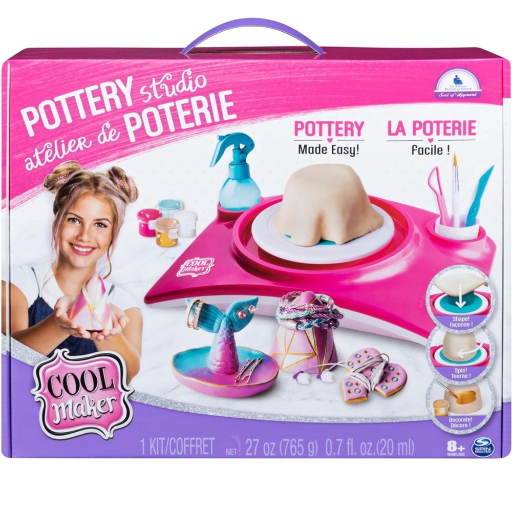 Cool Maker - Pottery Studio, Clay Pottery Wheel Craft Kit for Kids Age 6 and Up